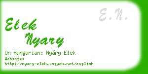 elek nyary business card